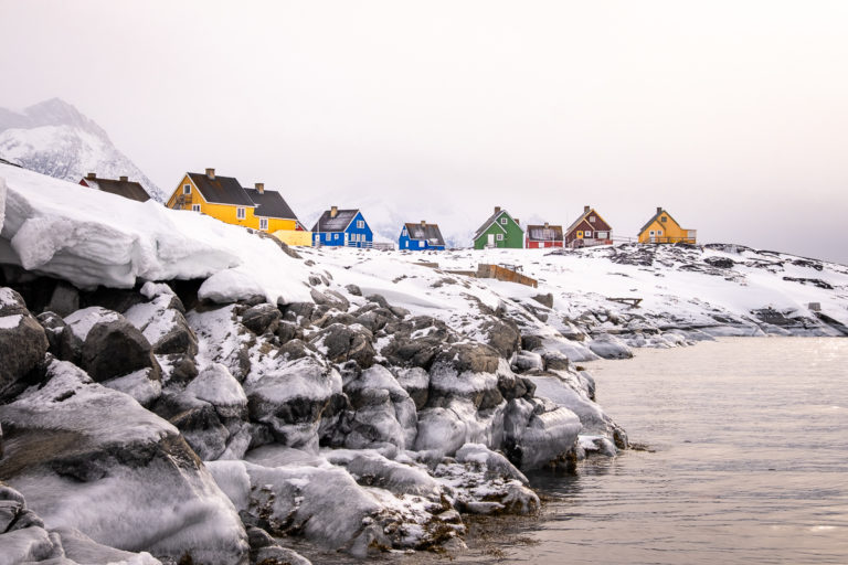 Qoornoq settlement in the Nuuk Fjord