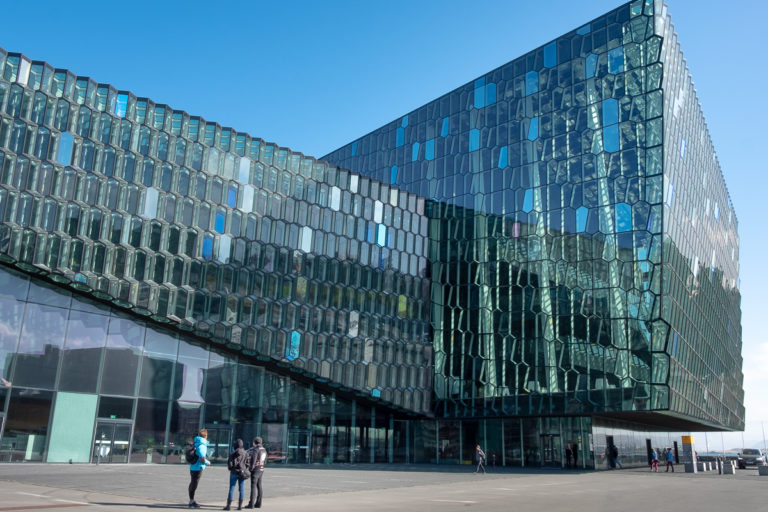 Harpa Concert Hall in Reykjavik, Iceland
