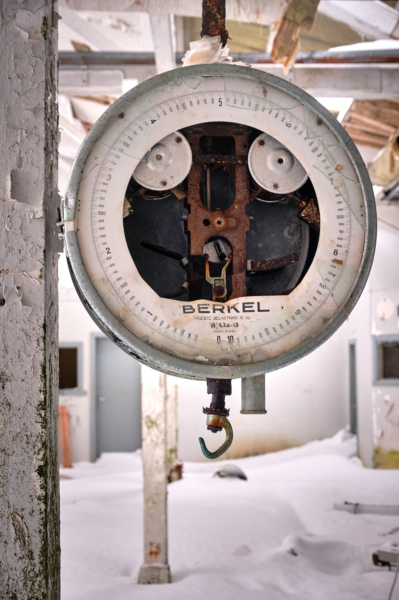 Scales inside the fish factory - Nordafar Abandoned fish factory near Nuuk