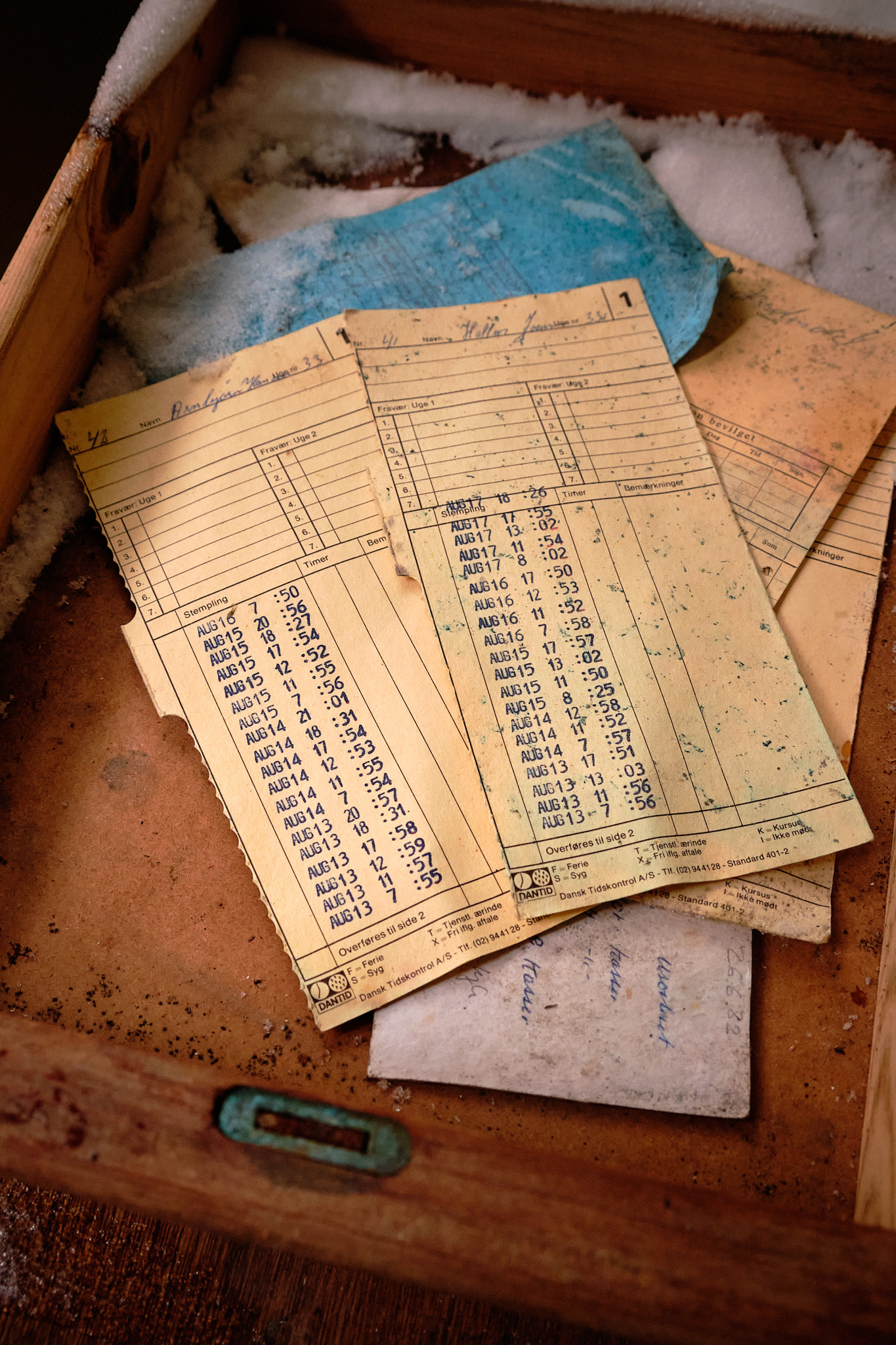 Time cards - Nordafar Abandoned fish factory near Nuuk