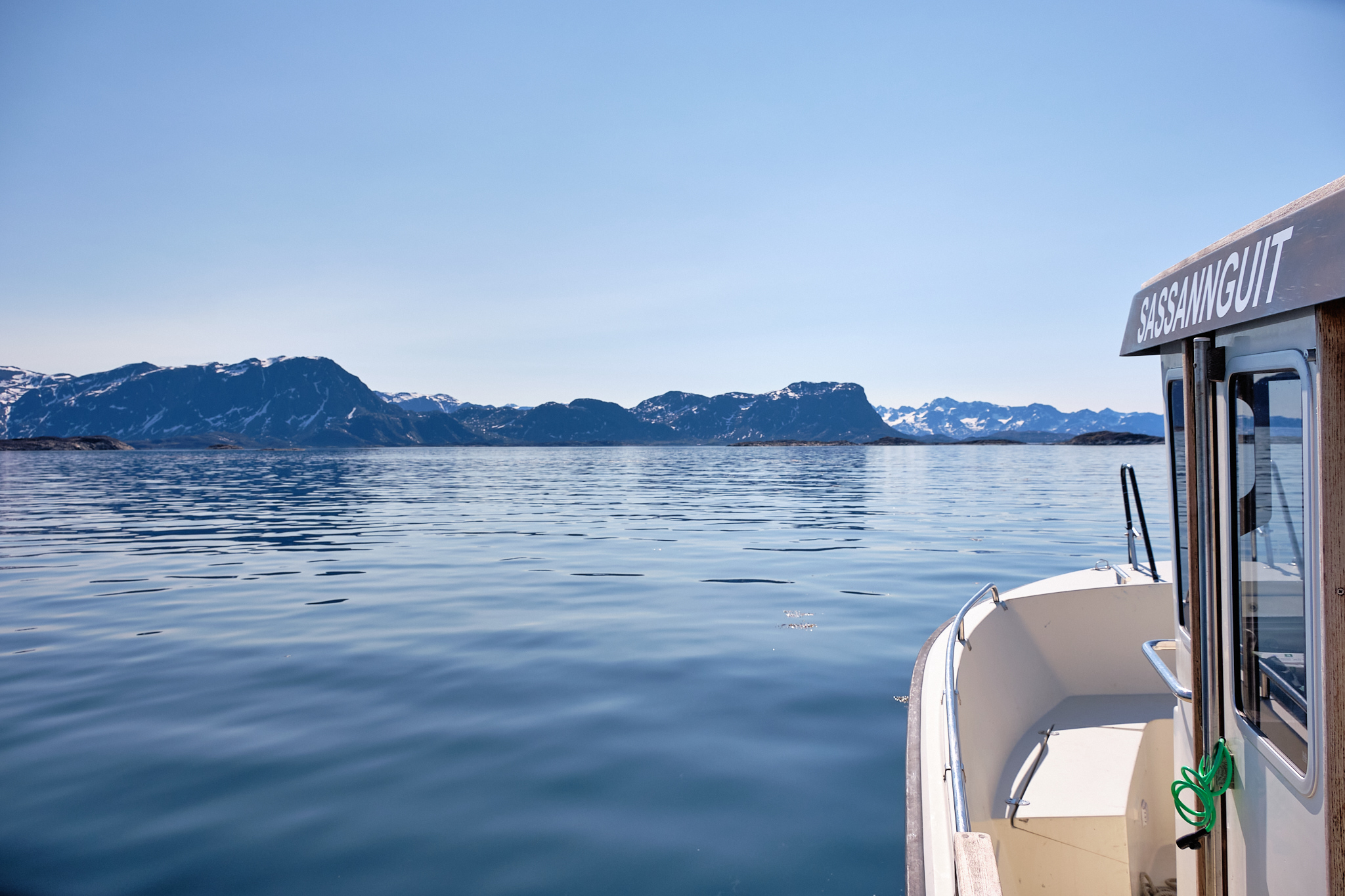 Sailing south towards Sassannguit from Sisimiut