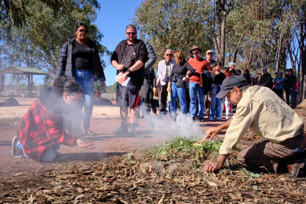 Smoking ceremony at the 2026 Myall Creek Massacre Commemoration