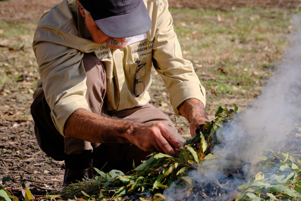 Smoking ceremony at the 2026 Myall Creek Massacre Commemoration